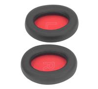 Jiawu Ear Pads, Soft Protein Leather High Density Memory Foam Ear Cushions, Replacement Pads with Noise Isolation Comfortable Fit Easy Installation for Life 2 NEO (Black Red)