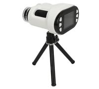 Jiawu Education Science Microscope for Kids, Handheld Digital Microscope 1000X 1080P with 2 Inch Screen, Dual Lens Telescope for Hiking Camping Outdoor, Rechargeable (White)
