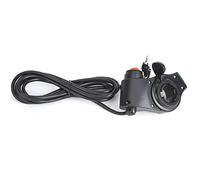 Jiawu Electric Bike Thumb Throttle LCD Display Digital Battery Voltage Power Switch for 12V-99V Electric Vehicle, Universal Bike Thumb Throttle with Voltage Display