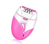Jiawu Electric Hair Removal Epilator, 2 Speed, USB Rechargeable (Pink) | Hair Trimmer with Detachable Head, ABS and Titanic Alloy, USB Cable, for Sensitive Areas, Travel and Daily Use