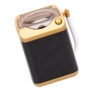 Jiawu Electric Washing Machine, Cosmetic Tool Cleaning Machine, Mini Simulation Washing, Makeup Brush Washer for Girls Ladies Cosmetic Tool Cleaning (Gold)