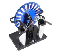 Jiawu Electrostatic Generator, 2 Capacitors Hand Crank Handle Static Electricity Generator, Electrostatic Induction Motor with Spark Discharge for Science Education Classroom Home