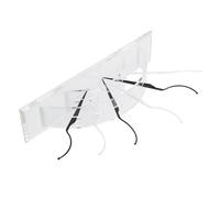 Jiawu False Eyelashes Display Stick Holder 6 Pcs 3D Eyelash Extensions Try On Sticks with Display Stand for Beauty Salon, Eye Shaped Contour for Try On, Washable Reusable
