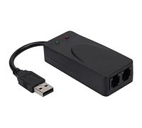 Jiawu Fax Modem, 56K V.92 USB External Modem Driver Free Plug and Play, Dual Port Data Fax Device with RJ11 Line for 10 8 7 XP Vista Automatic Dialing Sending Receiving Faxes