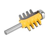 Jiawu Finger Joint Router Bit, 8mm Shank Carbide Construction Rust Resistant Router Bit, Milling Cutter with Wood Jointing for Handmade Drawer Making Woodworking Projects