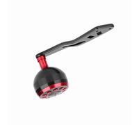 Jiawu Fishing Reel Handle, Universal 5x8mm Mounting Hole Compatible with A/D/S Reels Reel Handle Knob, Metal Construction Metal with 4x7mm Frame Replacement Parts for (38mm black and blue Leiqiang