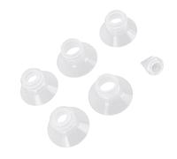 Jiawu Flange Inserts, 5 Sizes 13 15 17 19 21mm Soft Liquid Silicone Nipple Flange Sizing Kit, Breast Pump Insert with Duckbill Valves for Electric Breast Pumps