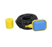 Jiawu Float Switch, 15m Cable Length IP68 Level Controller, Cable Float Switch with Counterweight for Pool Oil Sump Weak Base Water