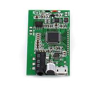 Jiawu FM Transmitter Module, DSP PLL Digital Wireless Microphone Board Stereo Audio Transmitter with LCD Display Volume Control for Radio Computer Car Broadcast Projects