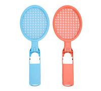 Jiawu Gaming Tennis Rackets, Switch 2 Compatible Ergonomic Hand Grip Durable ABS Tennis Racket Fit for Switch 2, Game Controller Rackets with Pair Set Included for