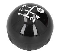 Jiawu Gear Shift Knob, Easy Installation with Accurate Mounting Hole 1cm Shifter Knob Cap, Shift Lever Trim with White Engraved 5 Speed Pattern for 500 500C 2007 2018