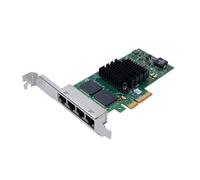 Jiawu Gigabit Network Card Ethernet Server Adapter I350-T4 4 Port PCIE for for Server for Linux, Flexible I/O Virtualization for Port Partitioning, Stable Connection for Servers