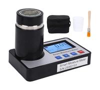 Jiawu Grain Moisture Meter, High Precision Grain Moisture Tester with Auto Temperature Compensation, LCD Display, Portable Grain Humidity Meter for 19 Grains Including Wheat, Coffee