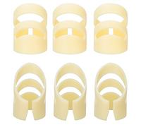 Jiawu Guitar, 6Pcs Universal Finger Picks for Steel String Guitar, Classic with Two Sizes M L and Easy Replacement for Guitarists (L Large)