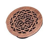 Jiawu Guitar Sound Hole Cover, Reduces Feedback in Amplified Settings Guitar Sound Hole Buffer, Wooden Soundhole Cover with Soft Foam Edge Protection for Acoustic Folk Guitars (6)