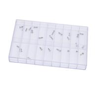 Jiawu H Type Watch Screws Set with Organized Storage Box for Versatile Use, 26 Stainless Steel Strap Screws for Watches, Sunglasses, Computers