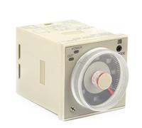 Jiawu H3CR Delay Timer Relay, 1.2S to 300H Knob Control Time Relay 8 Pin AC, Adjustable Delay with 2NC Double Output, for Automated Control Circuits