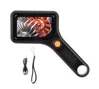 Jiawu Handheld Digital Microscope, 3 Inch HD Screen 500X Magnification 2MP 1080P with 8 LED Lights and Auto Focus, for Maintenance Welding Circuit Board Inspection