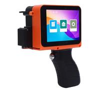 Jiawu Handheld Inkjet Printer, Portable Coding Machine with 4.3 Inch LED Touchscreen for Text Barcode Date on Wood Plastic Fabric Paper, Mini Printing Machine Multiple Languages