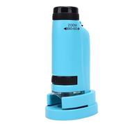 Jiawu Handheld Microscope, Portable Digital Microscope with Specimen Slides, Built in LED Light, 60X to 180X Zoom, Educational Science Tool for Kids, Indoor Outdoor Exploration