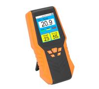 Jiawu Handheld O2 Detector, 0-30% Vol Range Portable O2 Tester Temperature Humidity Tester with Time Date Temperature Humidity Display for Home Office Travel Outdoor Use