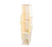 Jiawu Hanging Hanging Cupboard Storage Bag Storage of Handbags at Four Levels to Organize The Entrance Cupboards (Beige)