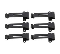 Jiawu Heavy Duty Metal Replacement Radio Belt Clamp/Holder for Linton LT-6100 Radio, Prevents It from Falling, Suitable for Replacing Old Clips, 6 Piece Set for Secure Carrying on Waist or Pocket