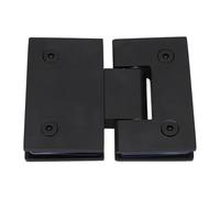 Jiawu High-Performance Glass Door Hinges for 5/16-1/2-inch Thick Frameless Shower Doors, 180-degree Hinges Made of Stainless Steel, Easy Installation, Ideal for The Home Pool