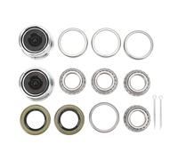 Jiawu High -performance Trailer Wheel -Hub Hub Kit Easy Install Set Improves the Vehicle's Driving Efficiency for 1 Inch 2000-2200 LB Boat Trailer Axle Chrome Steel alloy+ Rubber
