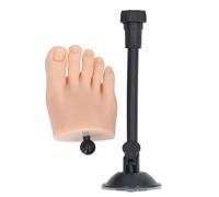 Jiawu High Simulation Flexible Silicone Nail Art Training Foot Model with Stand, Half Foot Practice Tool for Tattoo Salon Nail Art Display, Professional Practice for Filing & (Right)