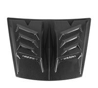 Jiawu Hood Air Vent Trim Cover, Enhanced Engine Cooling Reduced Wind Resistance Bonnet Air Vent Trim Cover Engine Hood with ABS Material Double Sided Adhesive for 1 (Carbon Fiber)