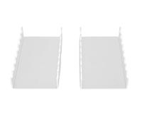 Jiawu Horizontal Makeup Brush Drying Rack with Acrylic Holder, Prevent Makeup Mess, Display Stand for Beauty Tools, 2PCS Set