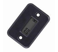 Jiawu Hour Meter, Vibration Activated Wireless No Power Connection Engine Hour Meter, Digital with 5 Digit LCD Display Automatic Rollover for Motorcycle ATV Boat Marine (Black)