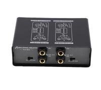 Jiawu Hum Eliminator Box, Premium Direct Injection Audio Box, Professional 2 Channel Passive DI Unit Noise Filter, 3 Level Hum Killer with XLR Input/Output to Connect Guitar & Bass