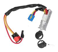 Jiawu Ignition Switch Lock, OEM 4162P0 Replacement for 206 1998 2010 406 1999 2004 1999 2010 Starter Lock Switch Ignition Drum with 2 Keys