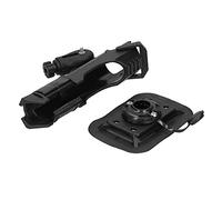 Jiawu Inflatable Boat Fishing Pole Mount Holder for Kayak, 360 Degree Adjustable Rod Fixing Base with Reel Slot, Retaining Ring for Fishing Accessory, Strong Nylon+Plastic Boat Rod