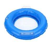 Jiawu Inflatable Floating Sand Sifter, Foldable Dual Layer Sifting Mesh for Fossils Shells Jewels with Air Pump Comfortable Handle, Floating Sand Sifter for Beach Accessories