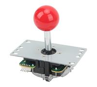 Jiawu Joystick, High Sensitivity Quick Response Fighting Stick, Gamepad Joystick Replacement Parts with Ball Head and Protective Pads for DIY Fighting Stick Console (Red)