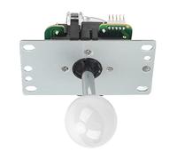 Jiawu Joystick, High Sensitivity Quick Response Fighting Stick, Gamepad Joystick Replacement Parts with Ball Head and Protective Pads for DIY Fighting Stick Console (White)