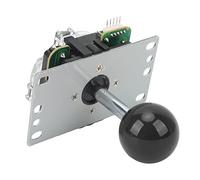 Jiawu Joystick, High Sensitivity Quick Response Fighting Stick, Gamepad Joystick Replacement Parts with Ball Head and Protective Pads for DIY Fighting Stick Console (Black)