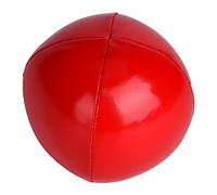 Jiawu Juggling Ball Set, Lightweight Soft PU Leather Material Juggling Ball for Beginners, PU Balls with 3 Pcs and Net Bag for Learning Clown Performance Children (Red)