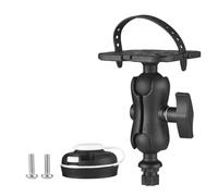 Jiawu Kayak Fish Finder Mount Enhanced Functionality, Sturdy Track Mount, Action Camera Holder, Nylon, Black