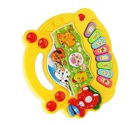 Jiawu Kids Keyboard Piano Improve Hand Eye Coordination Multiple Music Modes Children Plastic Electronic Piano Toy for Home (Yellow)