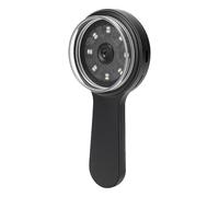 Jiawu Kids Microscope Portable Handheld Educational Science Toy for Toddlers 5-12 Years Old Boys Girls Xmas Birthday, 2in Screen, 5-200x Magnification, for Welding, Fabric, Animal Experiments (Black)