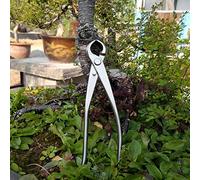 Jiawu Knob Cutter, 180mm Stainless Steel Concave Edge Bonsai Knob Cutter, Concave with Ball Shear Function for Garden Bonsai Tree Pruning Landscape Modeling