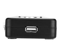 Jiawu KVM Switch, 2 4 Port USB 2.0 VGA Switcher Manual Control Box, High Speed Video Sharing Adapter with Plug and Play Design for PC Laptop Desktop Computer Monitor Gaming DVR System (mouthfuls)