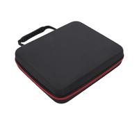 Jiawu Large Capacity Wireless Microphone Carrying Case for 4 Microphones - Shockproof Travel Bag for Handheld, Organize Receivers, Transmitters, Cables
