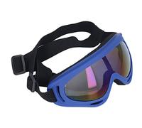 Jiawu Large Dog Goggles Glasses UV Protection Windproof Pet Sunglasses for Stylish Walking, Swimming, PC + PVC Material (3004 dark blue frame color film)