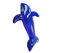 Jiawu Large Inflatable Whale Pool Float for Adults, Ride-On Swimming Float for Floating Surfing, PVC Adult Size Pool Floats, Portable Water Raft for Beach
