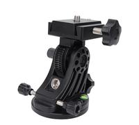 Jiawu Latitude Adjustment Seat, All Metal Latitude Base, 90 Degree Adjustable Aluminum Alloy Equatorial Wedge with 3/8 Inch Thread for Common Tripods, Telescope Accessory